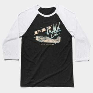 F4F Wildcat | WW2 Plane Baseball T-Shirt